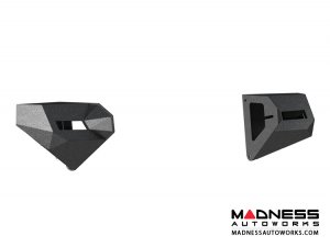 Jeep Wrangler JL Trailchaser Bumper Corners - Front - Textured Black Powdercoat - Carbon Steel